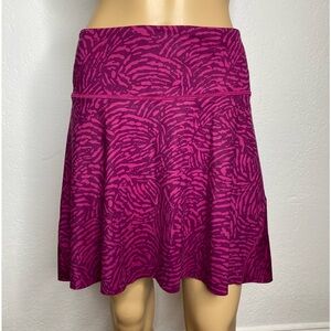 Athleta Pink and Purple Patterned Skater Skirt